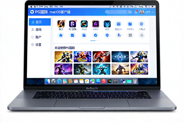 PG国际macOS客户端在苹果MacBook上运行的界面展示